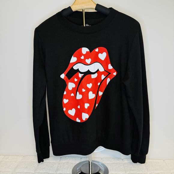 Rolling Stones Tops - VTG Rolling Stones Women’s Medium Black Sweatshirt Grunge 90s Y2K Urban